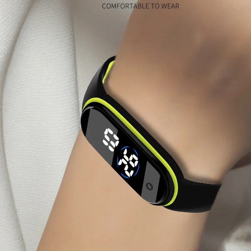 Fashion Sports Watch For Kids Children Waterproof Led Digital Watch Ultra-light Silicone Strap Teen Boys Girls WristWatch Unisex 6