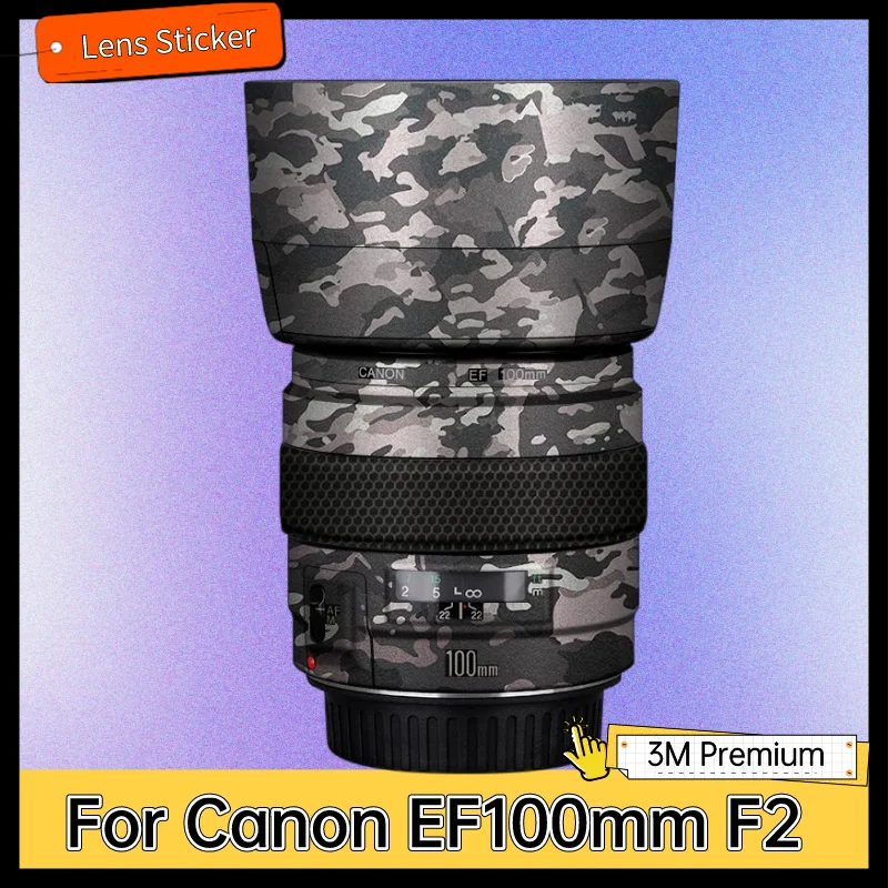 

Наклейка на корпус объектива для Canon EF100mm F2, Защитная Наклейка на кожу, виниловая пленка, защитное покрытие от царапин