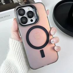 Custodia Magnetica per Telefono Chameleon con Protezione per Obiettivo e Cover con Supporto in Metallo