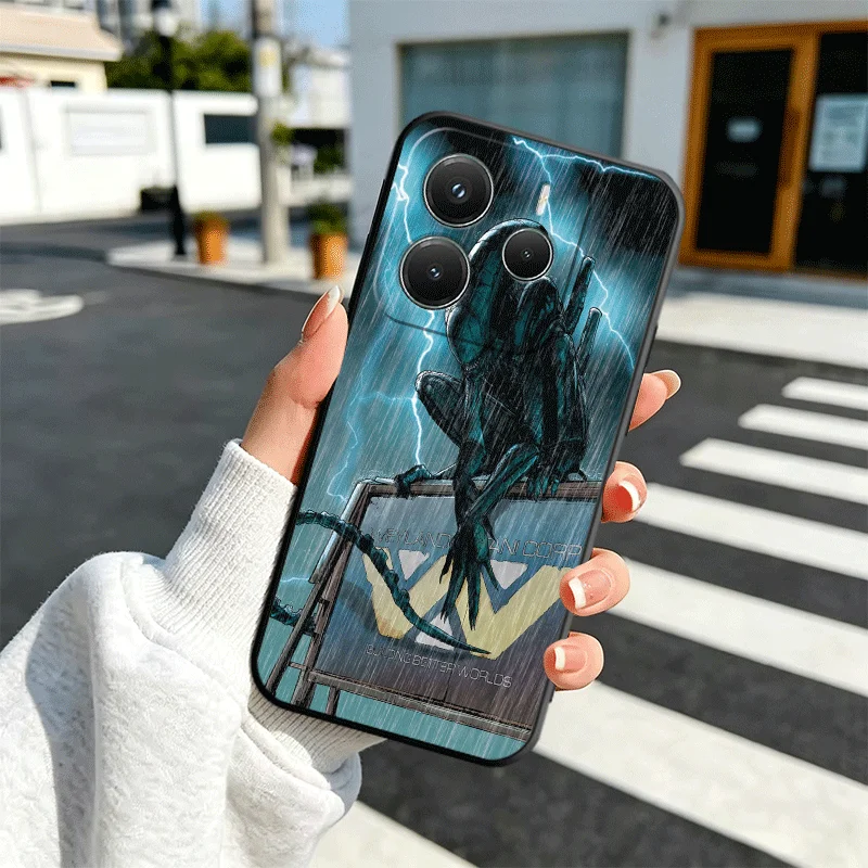 Cool A-Alien X-Xenomorph Soft Black Phone Case Cover