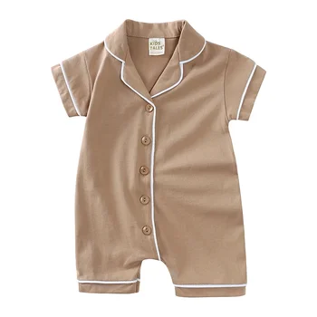 ملابس أطفال رضع من الأولاد والبنات حديثي الولادة، رومبير، بيجامات، جمبسوت قابل للتنفس 7