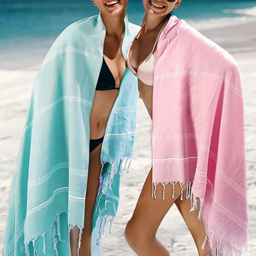 90x180cm Turkish Beach Towel Oversized Quick Dry Towel Absorbent Swimming Wrap Turkish Towel Bath Beach Pool Gym Summer Scarf