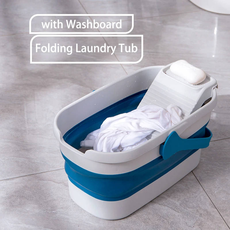 Secchio Pieghevole Secchio D'Acqua Con Lavabo Per La Pulizia Dei Vestiti Secchio D'Acqua Pieghevole Multiuso Cestino Portatile A Portata Di Mano