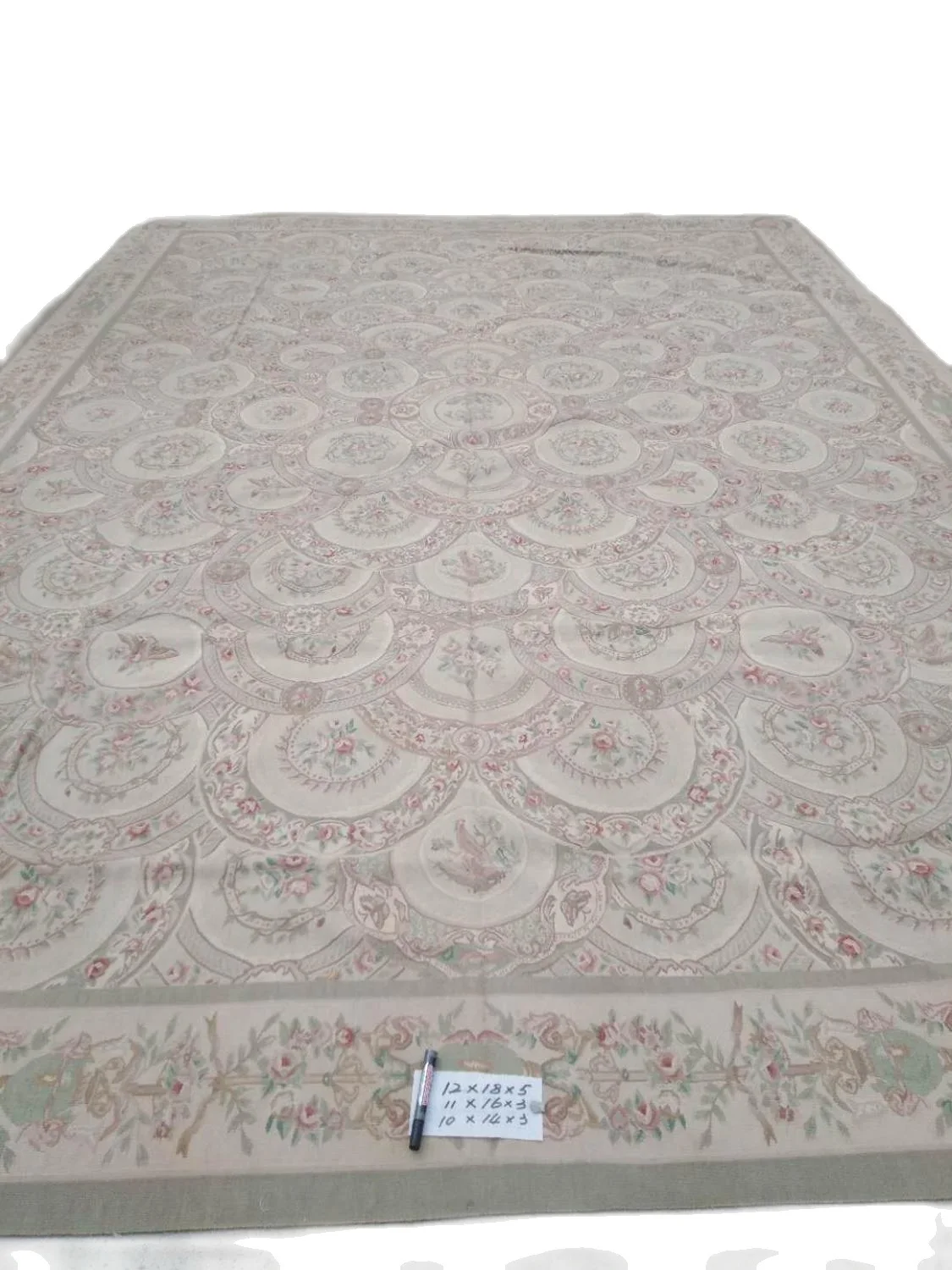 

Бесплатная доставка, шерстяной ковер 10 'x 14' Французский Aubusson weave