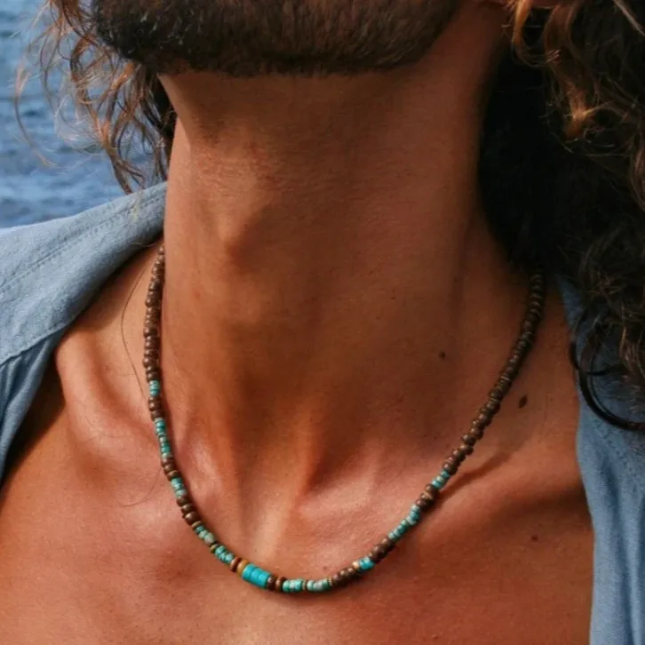 l nut ell Men's Nelace Cross-Border King Stone Separator Faion Jewelry Accories New Sle Summer Trend