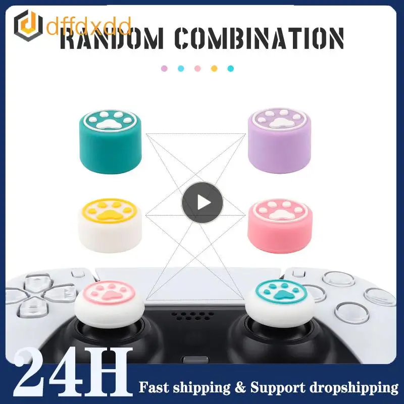 

Glow in Dark Silicone Thumb Stick Grip Caps For PS5 Switch Luminous Gamepad Controller Joystick Grip Protector