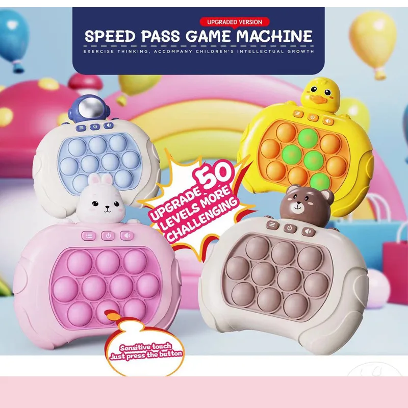 Jouets Pop Fidget # Puzzle Jeu Pop Fidget Jigsaw Jouets - Push Bubble  Silicone Sensory Fidget Toys Parent-Enfant Toys, Whack Mole Press Bubble  Game pour Adultes
