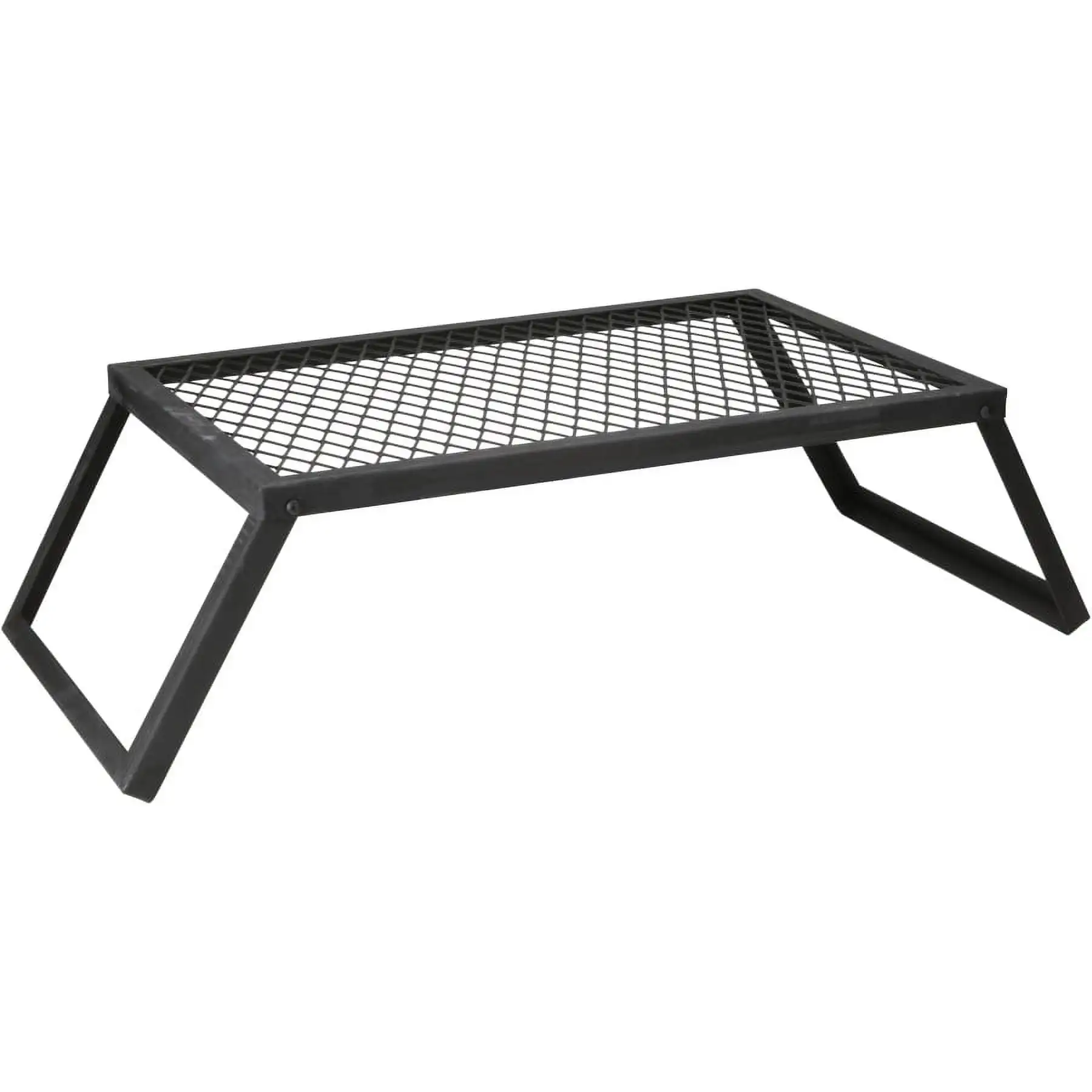 

Heavy duty campsite fire barbecue, 24 "x 16" outdoor camping grill