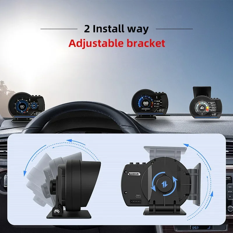   а Ÿڹ, ڵ ͺ з  Ʈ, GPS ӵ RPM , HUD OBD  LCD νƮ , 12V