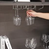 New Red Wine Glass Goblets Hanger Rack Upside Down Stemware Home Bar Pub Holder Stainless Steel Shelf Organizer Dish Rack 2