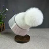 2025 New Rabbit Fur Beanies Soft Warm Fluffy fur pompom Winter Hat for Women Angora Knitted Hat Skullies Female Bonnet Knit Cap 6
