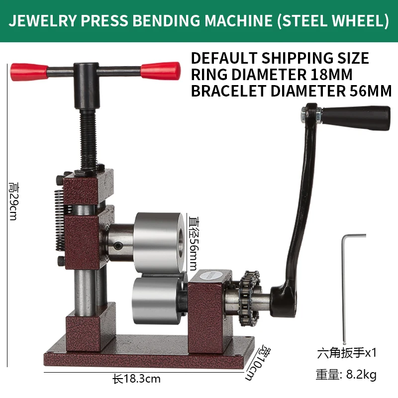 Jewellery Bending Machine for The Flat Forming of Bracelets Jewellery Making