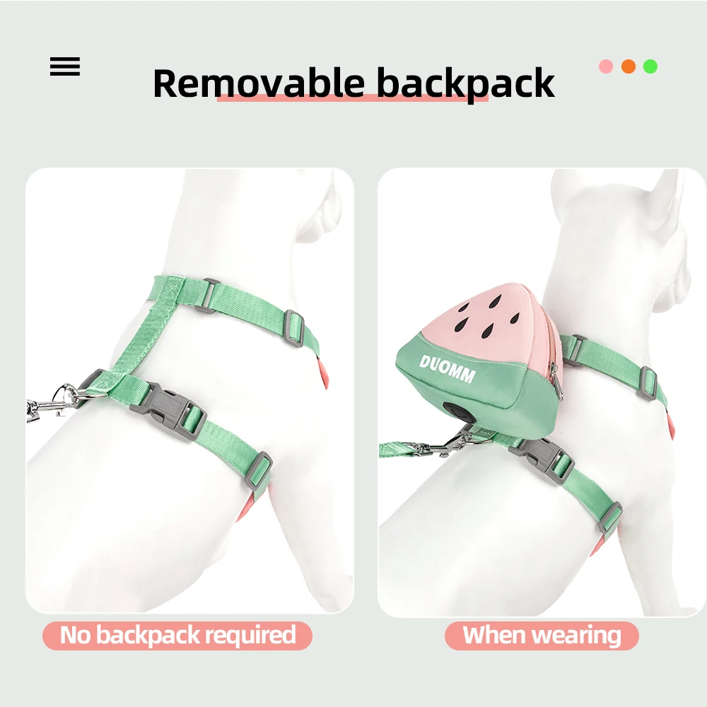 Fruit Pet Backpack Harness Set 5