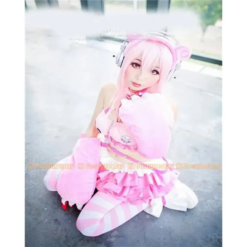 

SUPER SONICO GRG Racing Queen Genus Gloomy Bear Cosplay Costume with socks 11