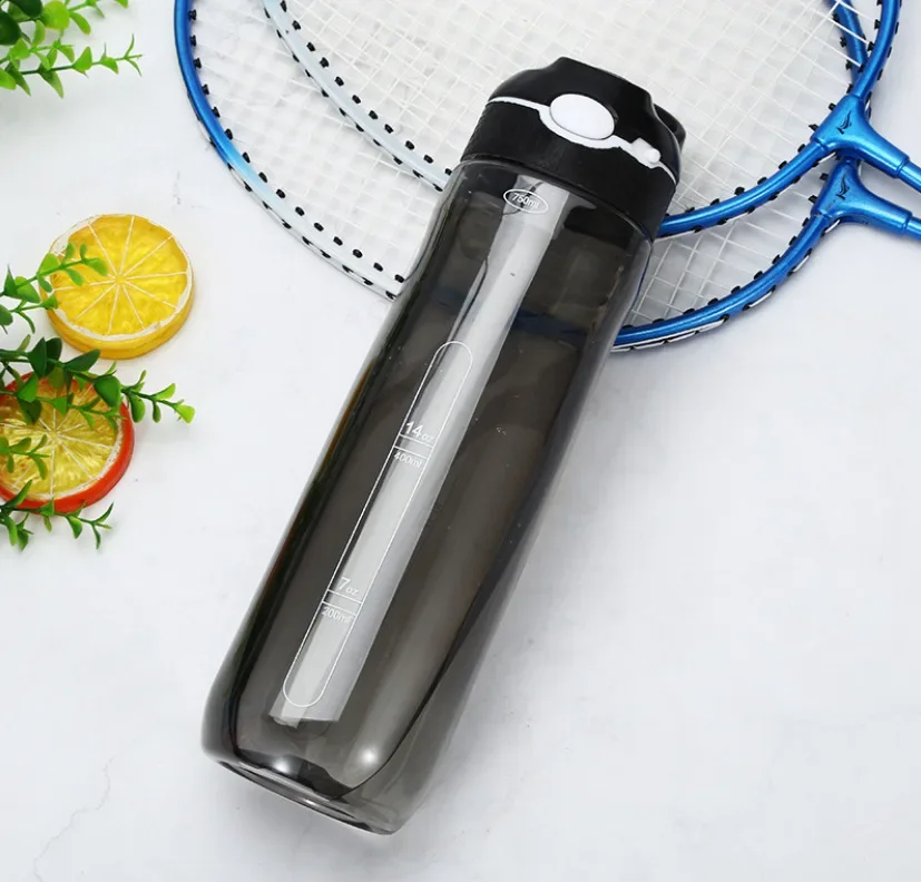 Water Bottle Sports Water Bottle Sports Bottle Shaker Bottle 500ml / 750ml / 1000ml Tritan Water Bottle Straw Eco-Friendly Durable Gym Fitness Outdoor Sport Shaker Drink Bottle 1Pc