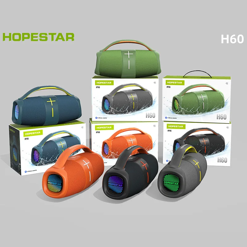 Leitor MP3, Coluna poderosa, Caixa de som, Centro de áudio, H60, 40W