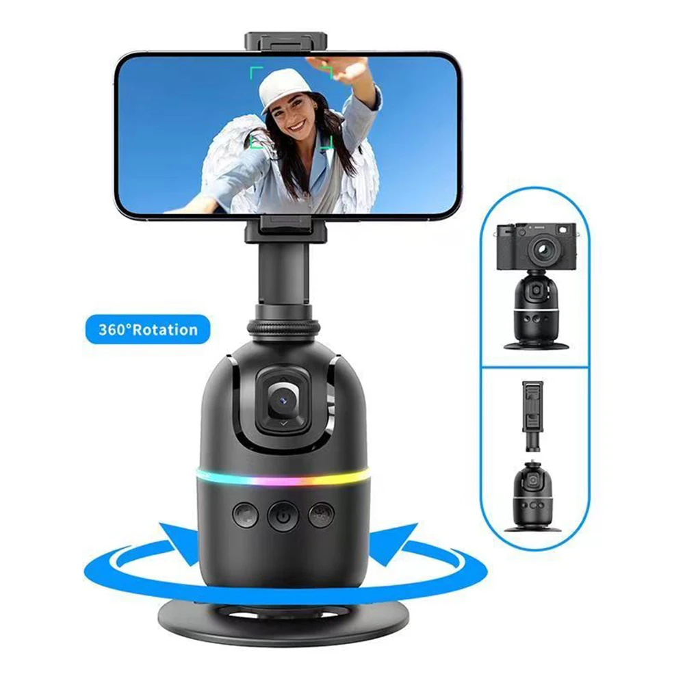 Auto Face Tracking Tripod No App Smart Shooting Stand with Remote & Gesture Control Gimbal Stabilizer for  Video Recording