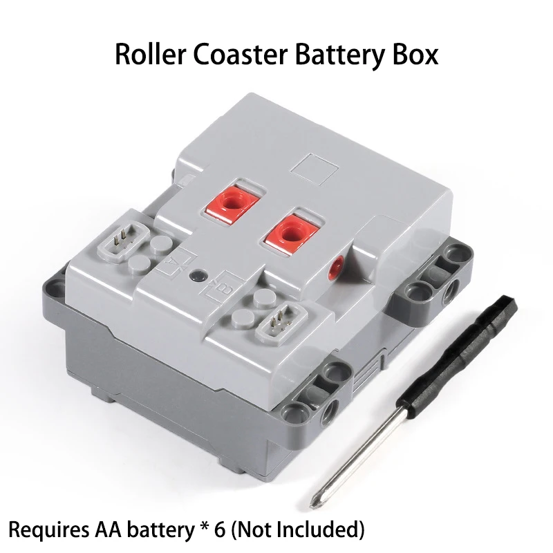 Building Blocks Roller Coaster Aa Battery Box Moc Parts Bricks Toys Modifica Pf High-Tech Compatibile Con Lego