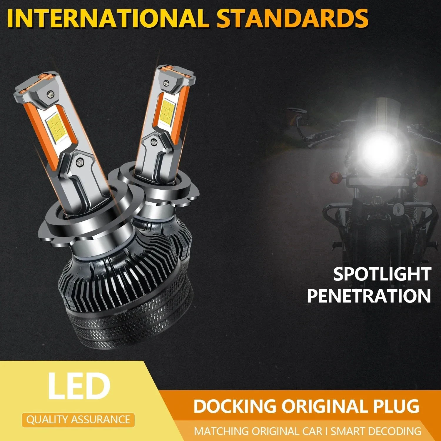 6000K Cold White 260W 38000LM H7 H4 Led Lamp Three Copper Tube Led Lights Car H1 H11 HB3 9005 HB4 9006 Headlight Bulb