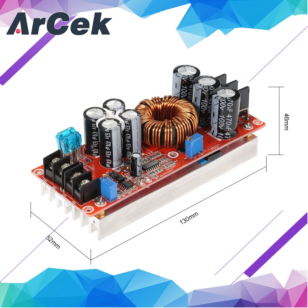   νƮ       ġ, DIY  PCB , DC 20A, 1200W, 8-60V