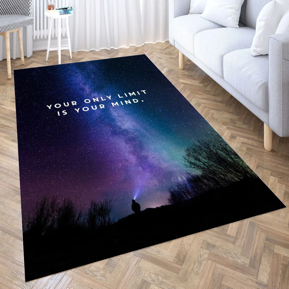 Space Quote Carpet in The Living Room Bath Mat Decora Door In Bedroom Mats Rugs |