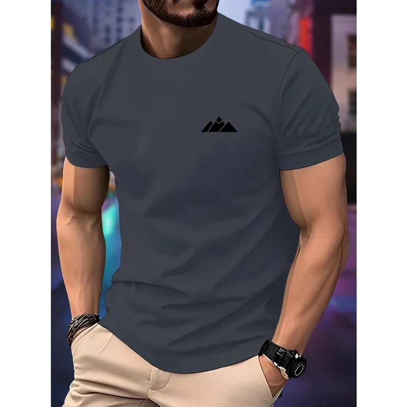 Nuova maglietta sportiva da jogging da uomo - T-shirt stile primavera/estate con stampa di lettere e maniche corte - T-shirt sportiva traspirante per il fitness - immagine 3