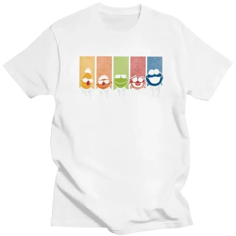 Ein neues, kreatives T-Shirt mit Charakteren der Sesamstraße Plüschshow. Hochwertiges, komfortables, verspieltes Design. – Detail 10