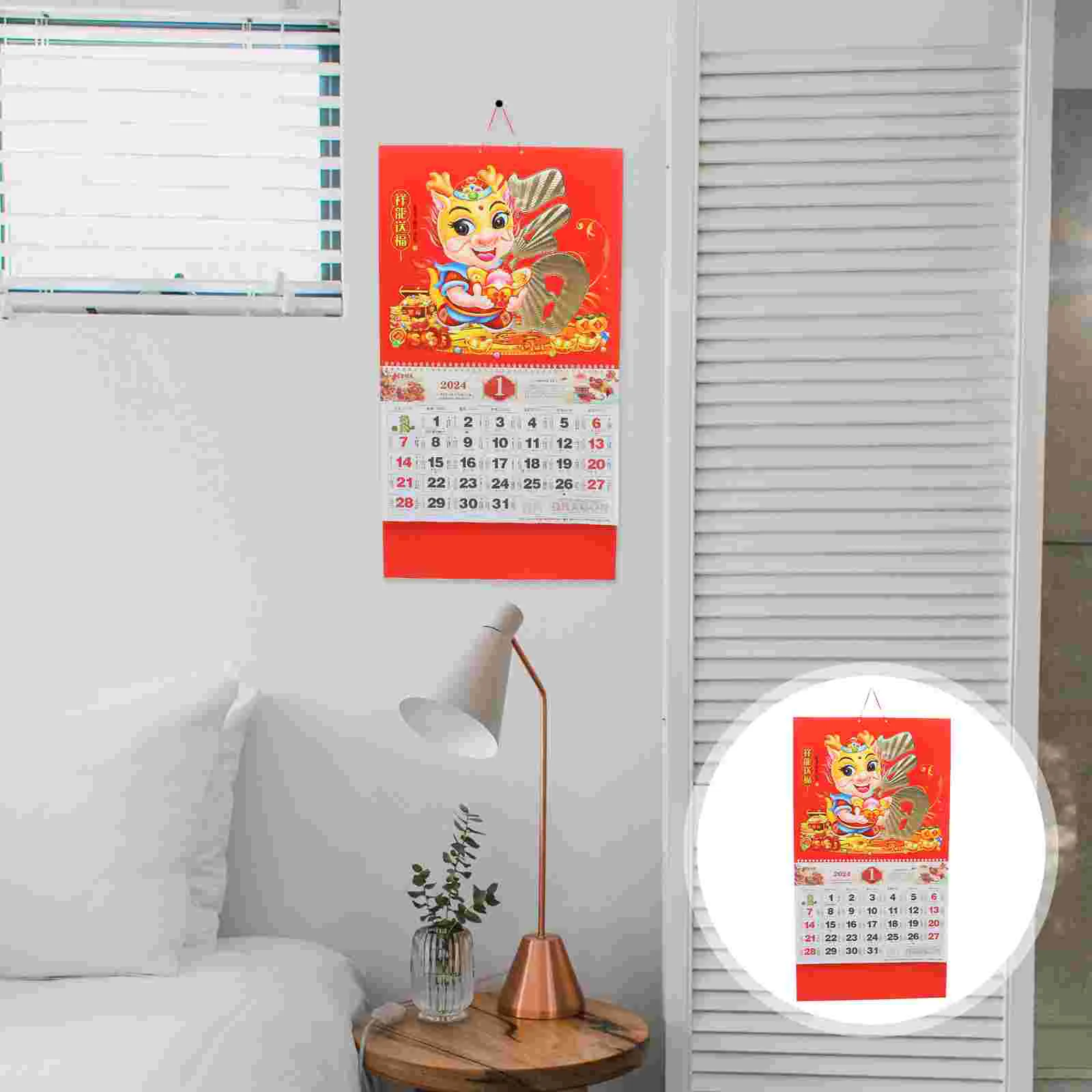 

Chinese Calendar 2024 Year The Dragon Wall Calendar Chinese Spring Festival Lunar Year Calendar Chinese New Year Calendar