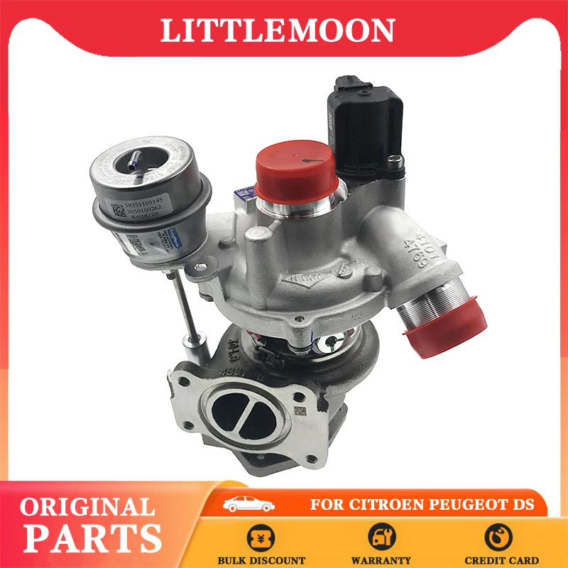 LittleMoon Original new turbocharger 0375N7 9807682180 for Peugeot 207 307 2008 308 408 508 3008 5008 Citroen C3 C4 C5 DS3DS4DS5