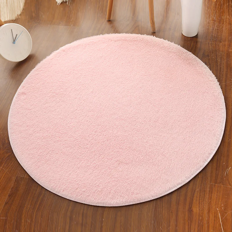 140CM Fluffy Soft Shaggy Area Round Rug Living Room Bedroom Carpet Home Bedroom Decoration Big Carpets 4