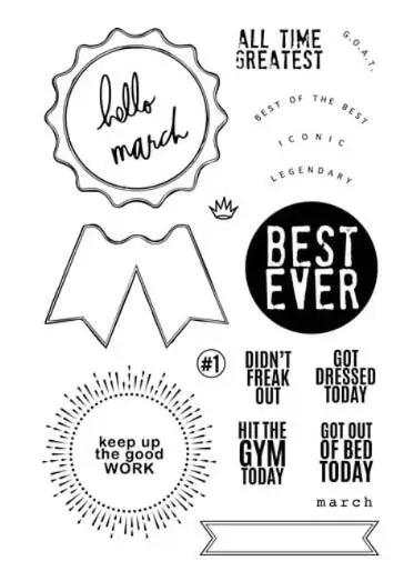 새로운 영어 클리어 스탬프 인감 DIY 스크랩북 사진 앨범 장식 A6533