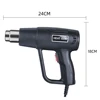 Black Color 220V eu Hot Air Gun Professional Electric Adjustable Temperature-controlled Building Hair dryer Soldering Heat gun 2