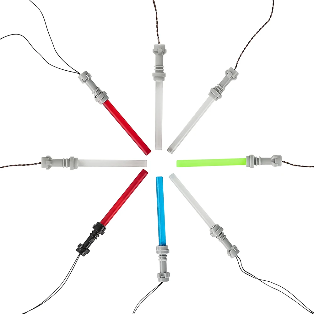 LED Ziegel Action-figuren Lichtschwert Zubehör DIY Film Krieger Schwert Arme Krieg MOC Licht Schwert Blöcke Teile Spielzeug Für Kinder – Detail 2