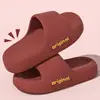 New Summer Platform Cloud Slippers Women Comfy Solid Color Soft Sole EVA Pillow Slides Woman Couple Non Slip Beach Flip Flops 3