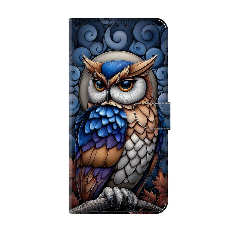 Cute Owl Wallet Leather Phone Case - Stylish Flip Cover