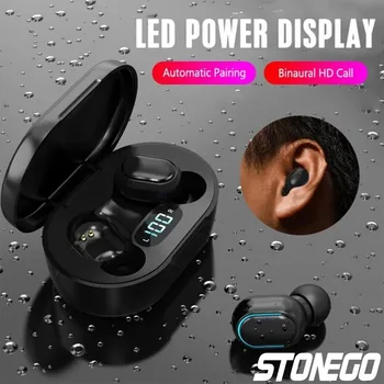 Wireless Bluetooth 5.0 Earbuds, Touch Control, Digital Display, TWS Noise-Cancelling Stereo Sports Earphones, Dual Ear Calling 3