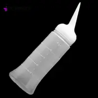 250/260ml Translucent Plastic Bottle Multi-Functional Hairdressing Tool Applicator Supplies Salon Hair Color Perm Care 1