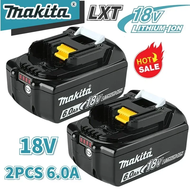 

NEW 100% compatible Makita 18V 6.0Ah li-ion battery BL1860B BL1850 BL1840 BL1815 for Makita 18V DDF487 DTW190 brushless tools