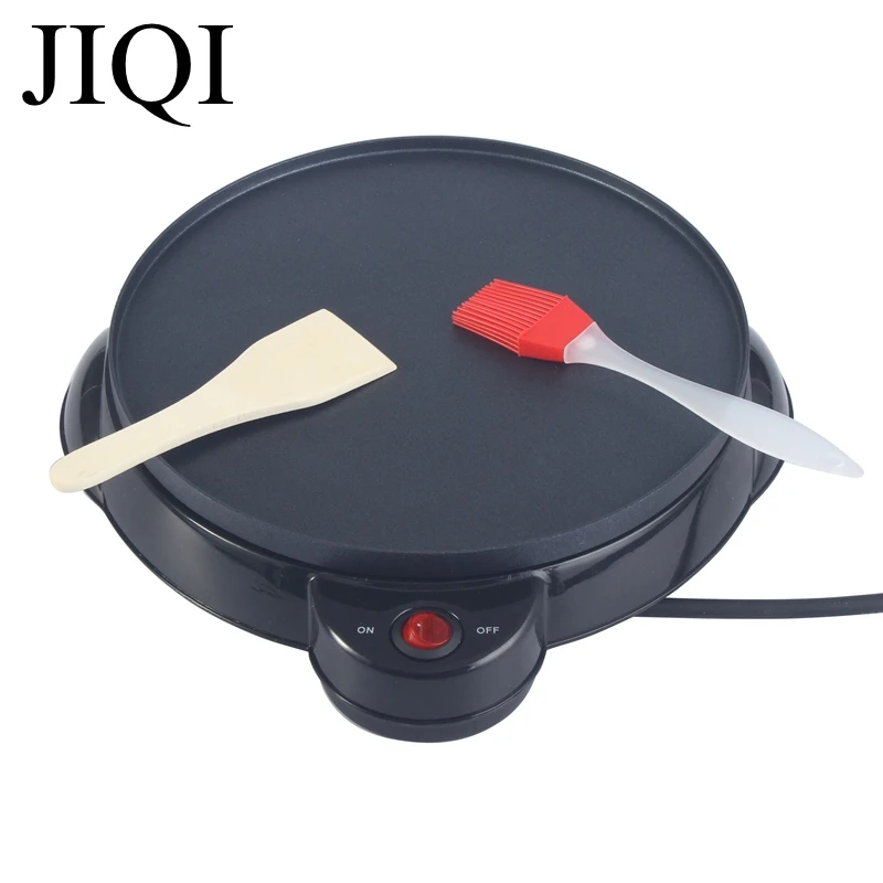 JIQI electric pancake maker Crepe Maker Baking Pan Kitchen tools spring roll machine egg roll machine cake maker EU US adapter