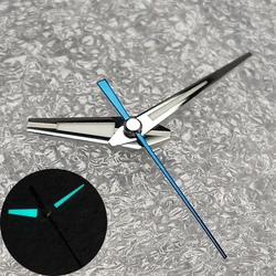 Premium Baked Blue Watch Hands with Ice Blue Luminous Effect for Modification Accessories (Blue second hand)