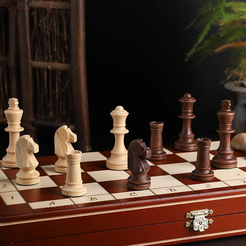 

Professional Chess Board Game Magnetic Luxury Portable Chess Family Educational Child Games Table Xadrez Tabuleiro Jogo Chess