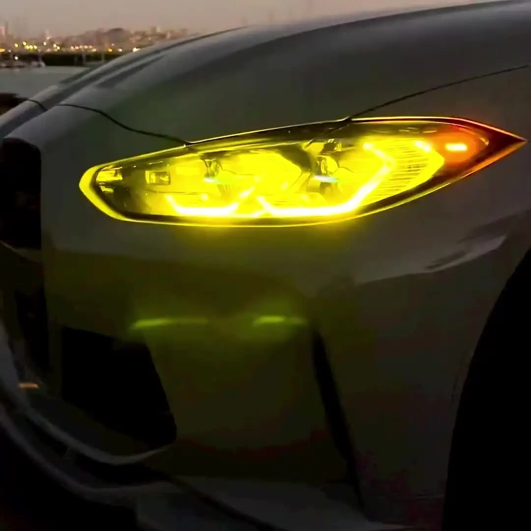LEDレーザーヘッドライト,昼光,青と黄色,BMW 4 ',g22,g23,g26,g80,g82