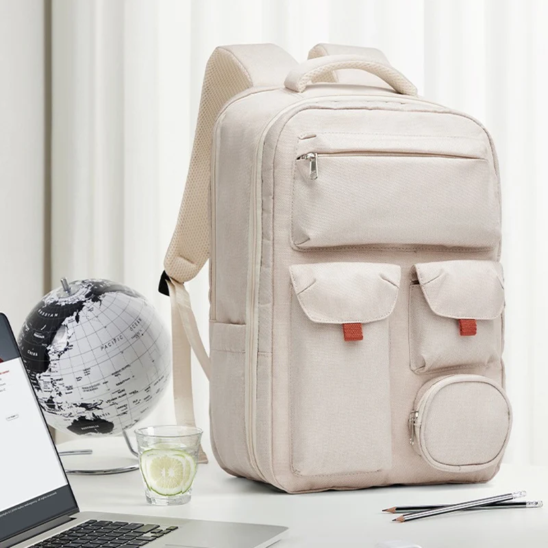 Women's Large Capacity Waterproof Backpack Fashionable Men's New Travel Bag Compartment Breathable Back Sports Track Bag