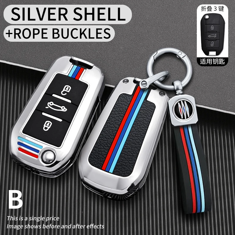 New Car Flip Key Case Cover Shell per Peugeot 208 3008 308 508 408 2008 307 4008 per Citroen C4 C3 C6 CACTUS C8 Keyless - Sf68c7a00314b4655a3afddaeb1efd5d3k