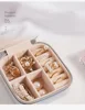 Travel Jewelry Case Jewelry Organizer Box with Two Layer Portable Small Jewelry Storage Case Accessories Holder/Pink 5
