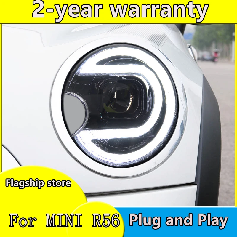 

Car Styling for MINI R55 Headlights 2007-2013 R56 LED Headlight DRL LED Projector Beam Accessories Head Lamp