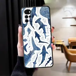 Ocean Shark Whale Design Phone Cover - Vibrant Aquatic - Themed Protective Case - Motorola Edge 20 Lite (Mix01)