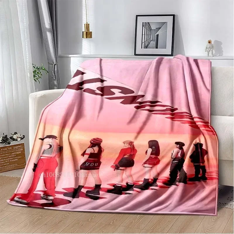 Kpop Baby Monster Throw Blanket Girl Group Sofa Bedding Soft Flannel Blanket Home Living Room Decor 6
