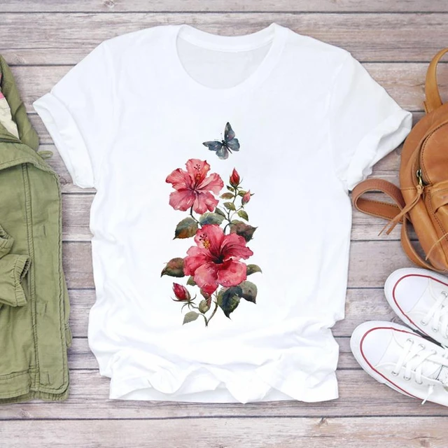 women flower print design' Women's T-Shirt