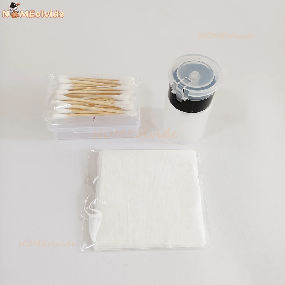 Best Fiber Optic Cleaner Toolkit 500times Cleaner Box And 800 Times Cleaning Pen SC LC FC Alcohol Bottle Cotton Swab FTTH Tool